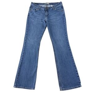 Y2k Levis Low Slim BootCut Jeans Juniors 11 Signature Blue Denim Cowgirl Western